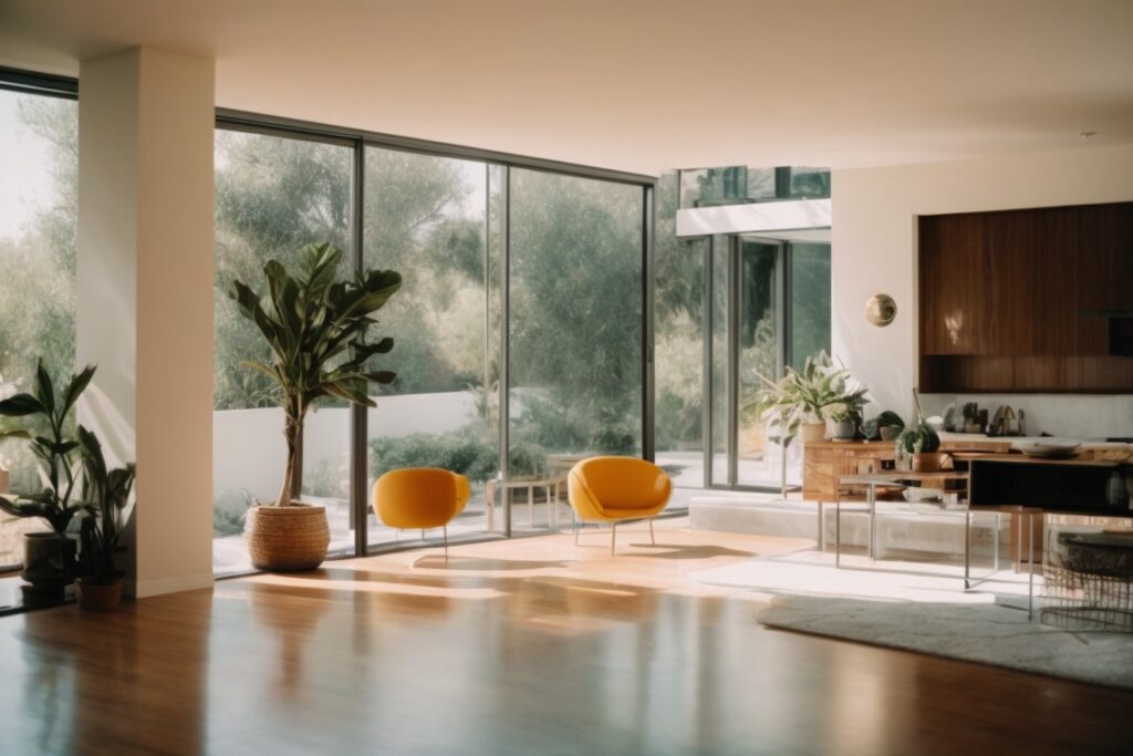Los Angeles home interior with low-E window film