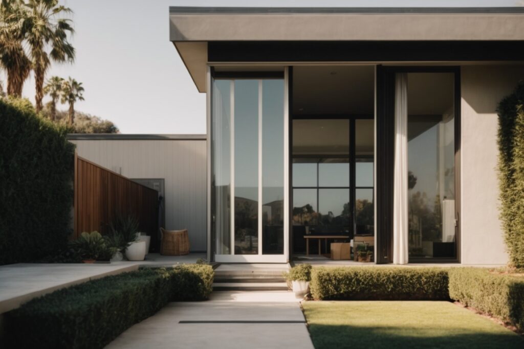 Los Angeles home with window film reducing sunlight